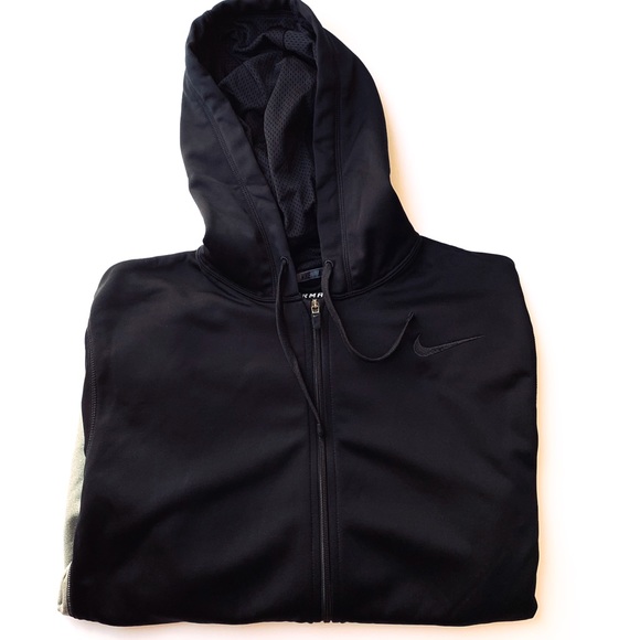 Nike Other - Nike Therma-Fit Black/Gray Zip Hoodie Jacket L
